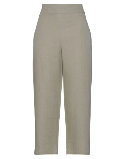 Shop Alpha Studio Woman Pants Grey Size 2 Linen, Viscose