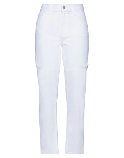 Shop J Brand Woman Jeans White Size 27 Cotton