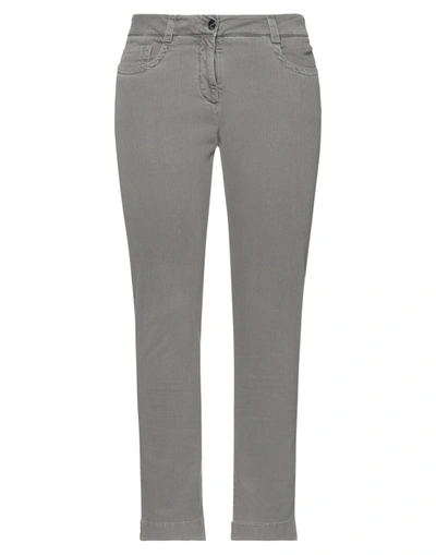 Shop Incotex Woman Jeans Grey Size 12 Cotton, Elastane