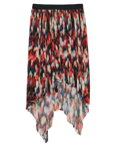 Shop Frankie Morello Woman Mini Skirt Red Size 8 Polyester, Cotton
