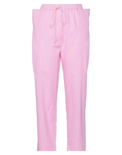 Shop Les Prairies De Paris Pants In Pink