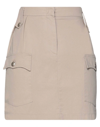 Shop Olla Parèg Mini Skirts In Dove Grey