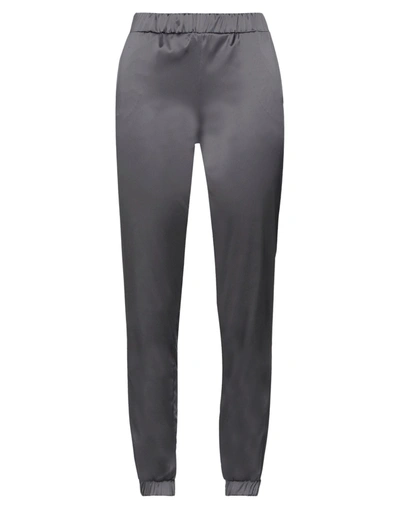 Shop Antonella Rizza Woman Pants Lead Size S Viscose, Polyester In Grey