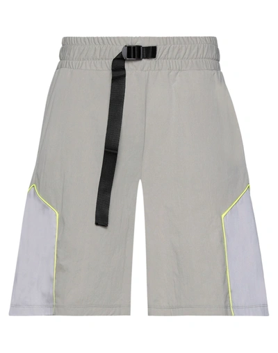 Shop Numero 00 Man Shorts & Bermuda Shorts Dove Grey Size M Cotton