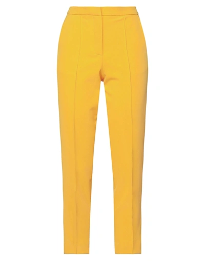 Shop Veronica Iorio Woman Pants Yellow Size 4 Pes - Polyethersulfone, Elastane