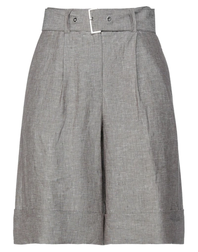 Peserico Woman Shorts & Bermuda Shorts Khaki Size 4 Linen In Khaki