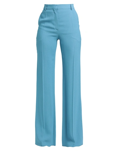 Shop Valentino Pants In Azure