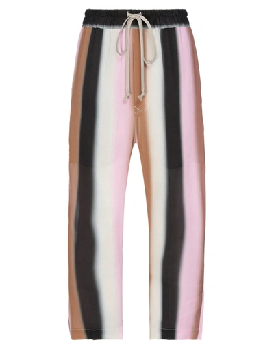 Shop Rick Owens Cropped Pants In Pink