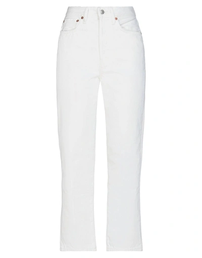 Shop Acne Studios Woman Jeans White Size 30w-32l Cotton