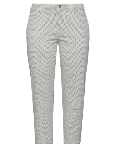Shop 40weft Cropped Pants In Light Grey
