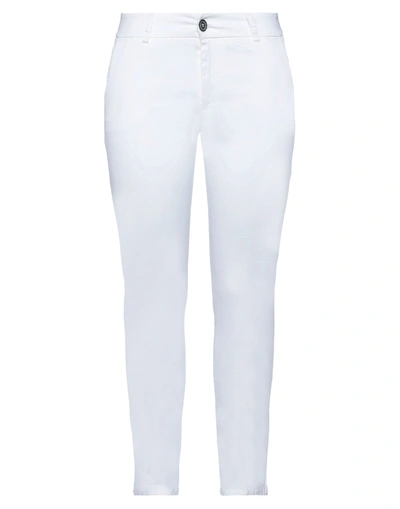 Shop Another Label Woman Pants White Size 4 Cotton, Elastane