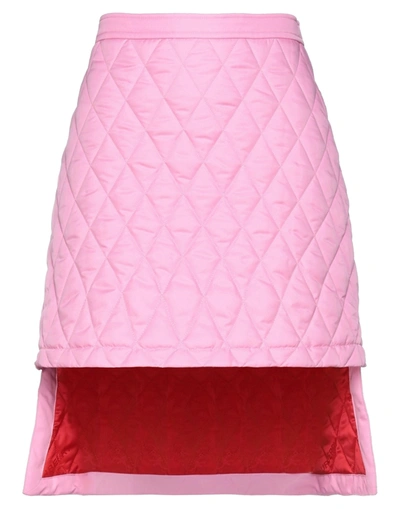 Shop Burberry Mini Skirts In Pink