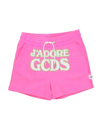 Shop Gcds Mini Shorts & Bermuda Shorts In Fuchsia