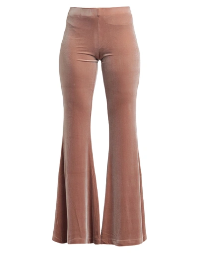 Shop Antonella Rizza Woman Pants Camel Size 4 Polyester, Elastane In Beige