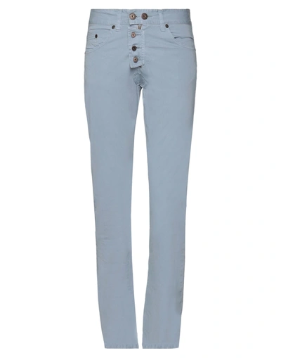 Shop Daniele Alessandrini Homme Pants In Pastel Blue