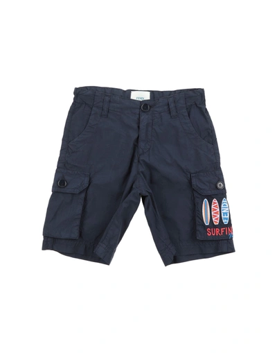 Shop Fendi Shorts & Bermuda Shorts In Dark Blue