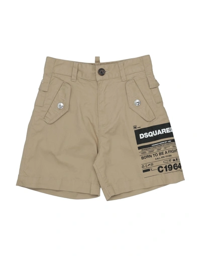 Shop Dsquared2 Shorts & Bermuda Shorts In Beige