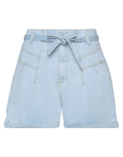 Shop Pinko Woman Denim Shorts Blue Size 25 Cotton