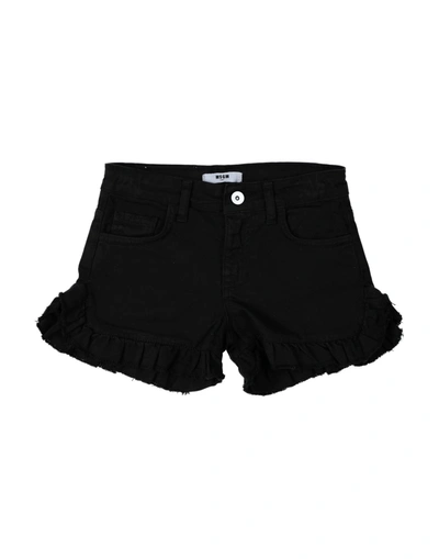 Shop Msgm Shorts & Bermuda Shorts In Black