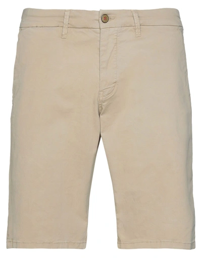 Shop Impure Man Shorts & Bermuda Shorts Sand Size 40 Cotton, Elastane In Beige