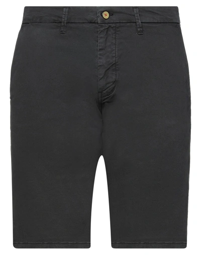 Shop Impure Man Shorts & Bermuda Shorts Black Size 38 Cotton, Elastane