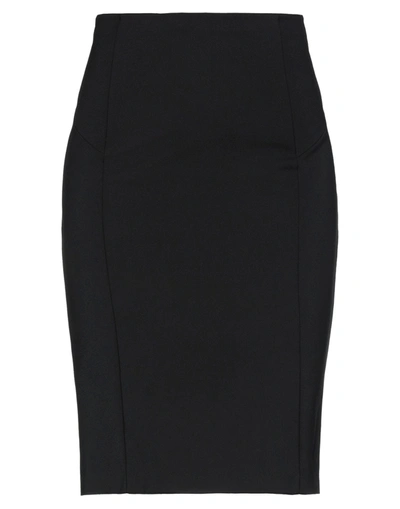 Shop Patrizia Pepe Midi Skirts In Black