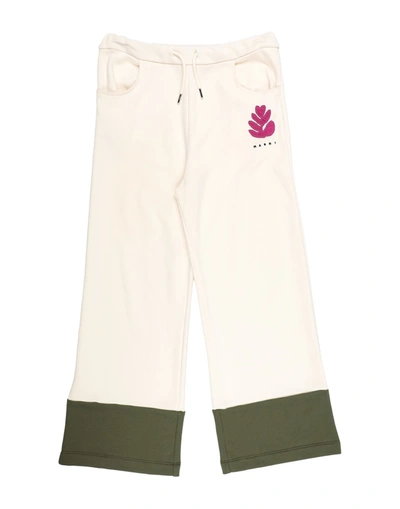 Shop Marni Toddler Girl Pants Ivory Size 6 Cotton, Polyester In White