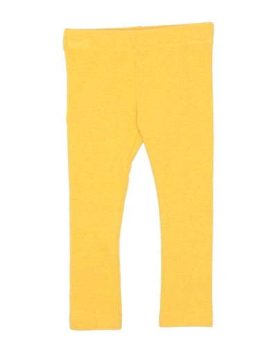 Shop Kid's Company Toddler Girl Leggings Yellow Size 6 Cotton, Acrylic, Synthetic Fibers, Elastane
