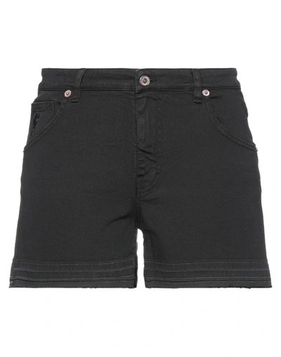 Shop Avantgar Denim By European Culture Woman Shorts & Bermuda Shorts Black Size 28 Cotton, Polyester, El