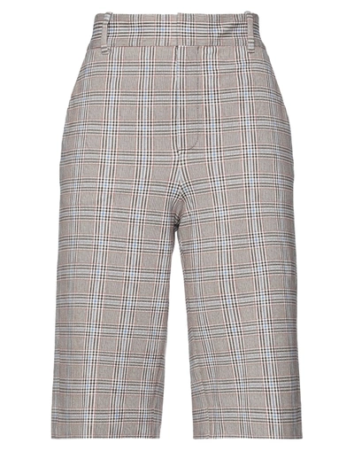 Shop Circolo 1901 Woman Shorts & Bermuda Shorts Beige Size 4 Cotton, Elastane