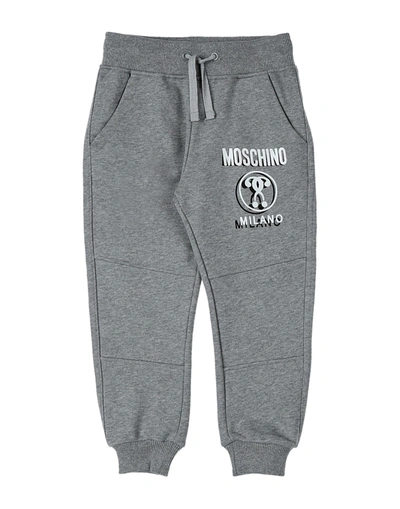 Shop Moschino Teen Pants In Grey