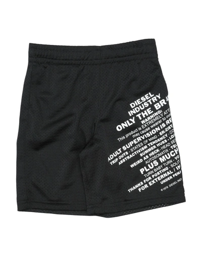 Shop Diesel Shorts & Bermuda Shorts In Black