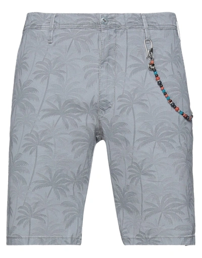 Shop Mmx Man Shorts & Bermuda Shorts Grey Size 32 Cotton, Elastane
