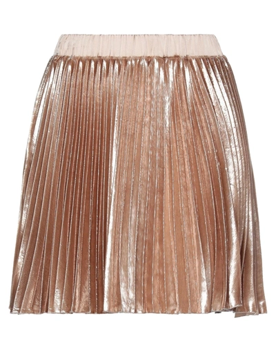 Shop Olla Parèg Mini Skirts In Light Brown