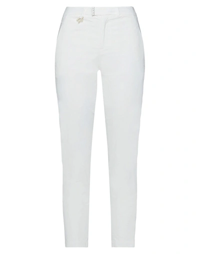 Shop Lorena Antoniazzi Woman Pants White Size 12 Cotton, Elastane