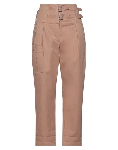 Shop Olla Parèg Cropped Pants In Brown