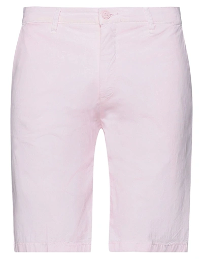 Shop Liu •jo Man Man Shorts & Bermuda Shorts Pink Size 28 Cotton, Elastane