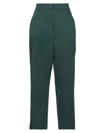 Shop Weekend Max Mara Pants In Dark Green