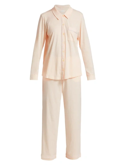 Shop Skin Women's Cecilia Cotton Pajama Set In Pearl Pink