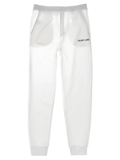 Shop Helmut Lang Men's Core Logo Joggers In White