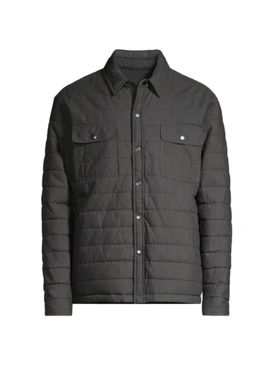 Shop Rails Men's Andover Quilted Puffer Shacket In Black