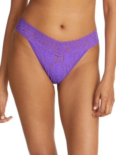 Shop Hanky Panky Signature Lace Original Rise Thong In Vivacious Violet