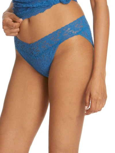 Shop Hanky Panky Signature Lace Vikini Brief In Beguiling Blue