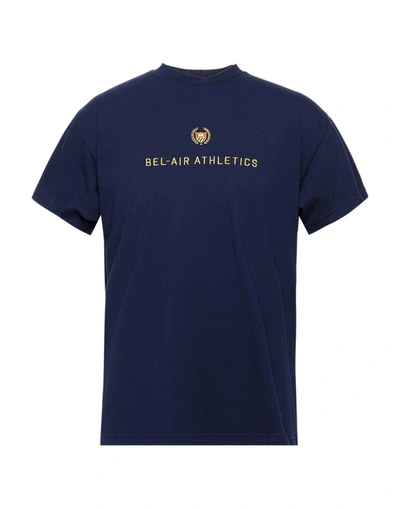 Shop Bel-air Athletics Man T-shirt Midnight Blue Size Xs Cotton