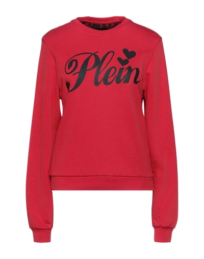 Shop Philipp Plein Sweatshirts In Red