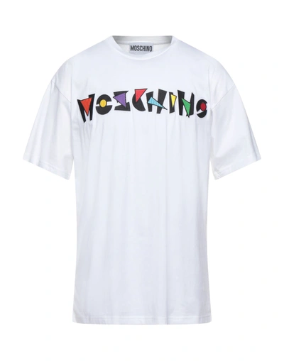 Shop Moschino Woman T-shirt White Size Xs Cotton