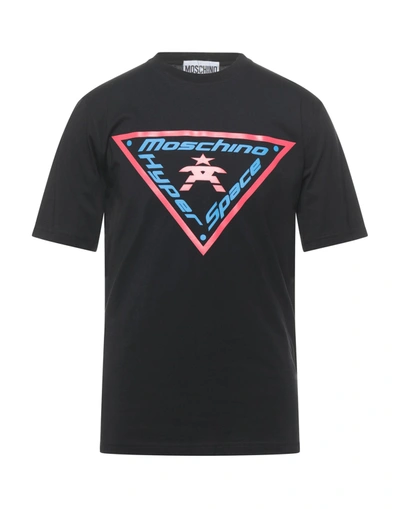 Shop Moschino Man T-shirt Black Size 44 Cotton