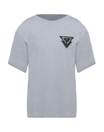 Shop Moschino Man T-shirt Grey Size 36 Cotton