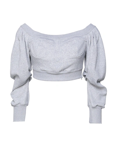 Shop Philosophy Di Lorenzo Serafini Woman Sweatshirt Light Grey Size M Cotton, Polyester