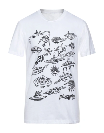 Shop Moschino Man T-shirt White Size 44 Cotton
